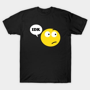 IDK Emoji Face T-Shirt